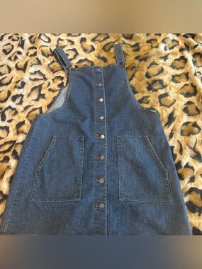 SO Light Blue Denim Dress with Pink Label